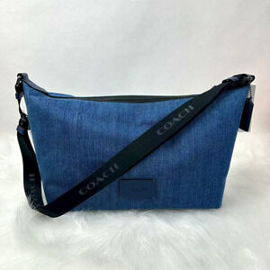 Coach Men's Finn Crossbody Bag In Denim/Deep Blue CBI75 NWT